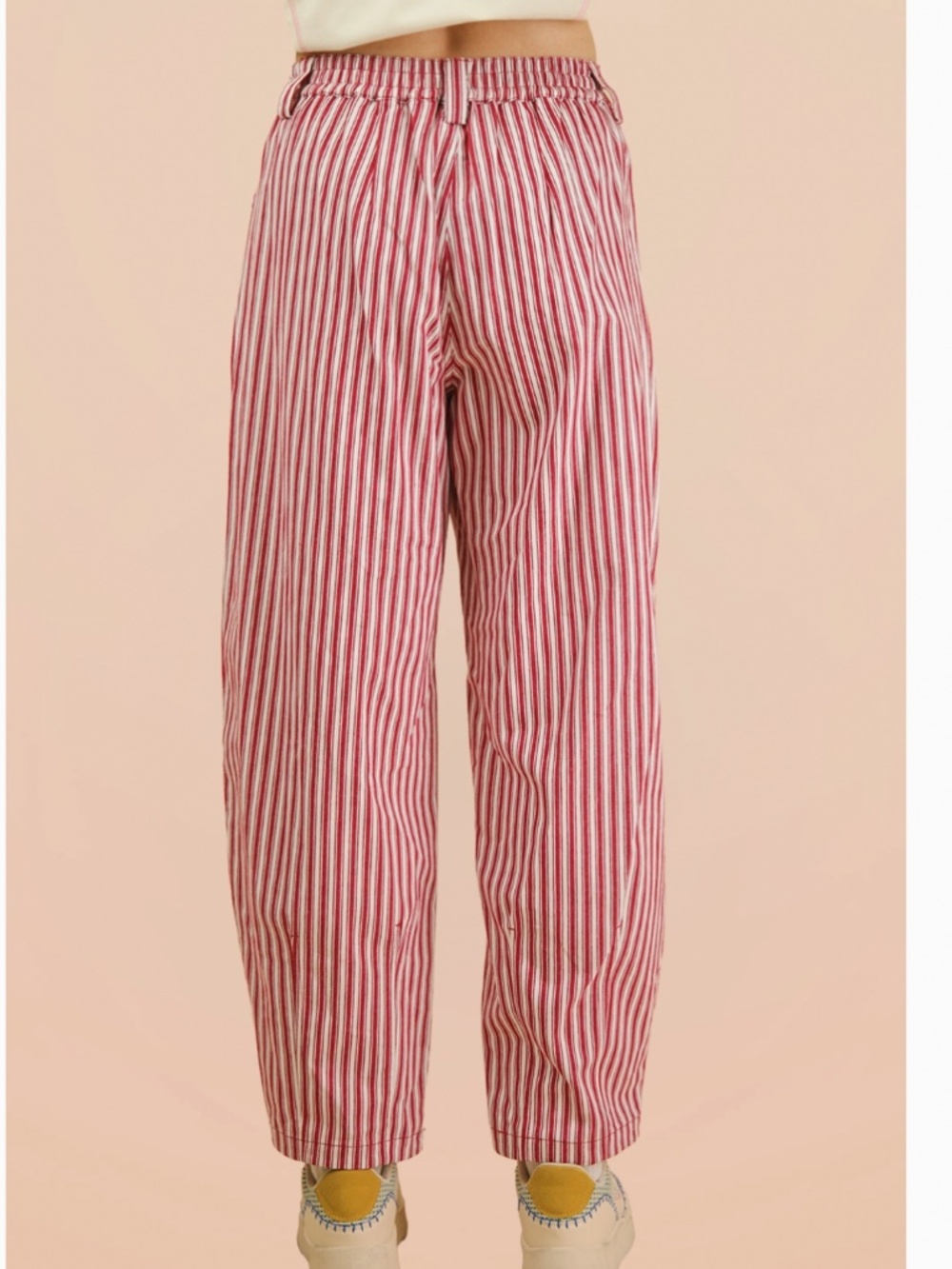 🎉 VERY J “ VERONICA 2 ” VERY J Striped Barrel Denim Pants 89 - Picture 5 of 7